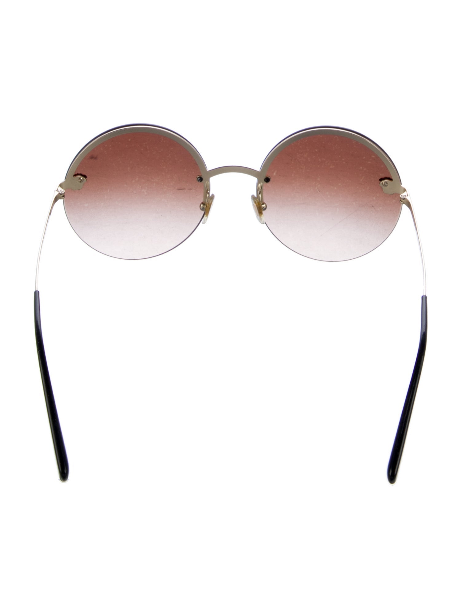 Versace Round Gradient Sunglasses