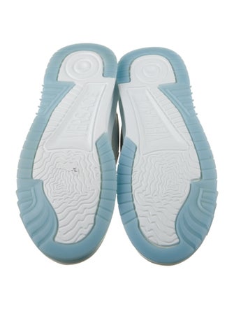 Versace Leather Colorblock Pattern Sneakers