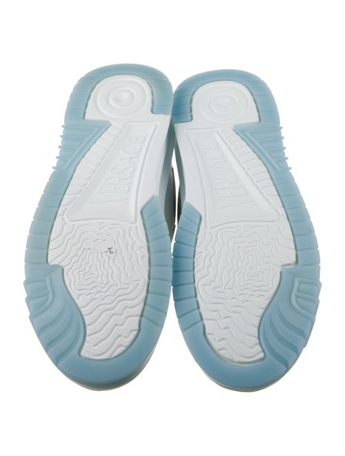 Versace Leather Colorblock Pattern Sneakers