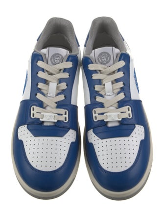 Versace Leather Colorblock Pattern Sneakers