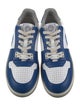 Versace Leather Colorblock Pattern Sneakers