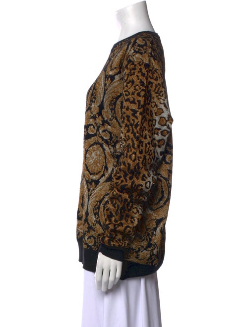 Versace Printed Crew Neck Sweater