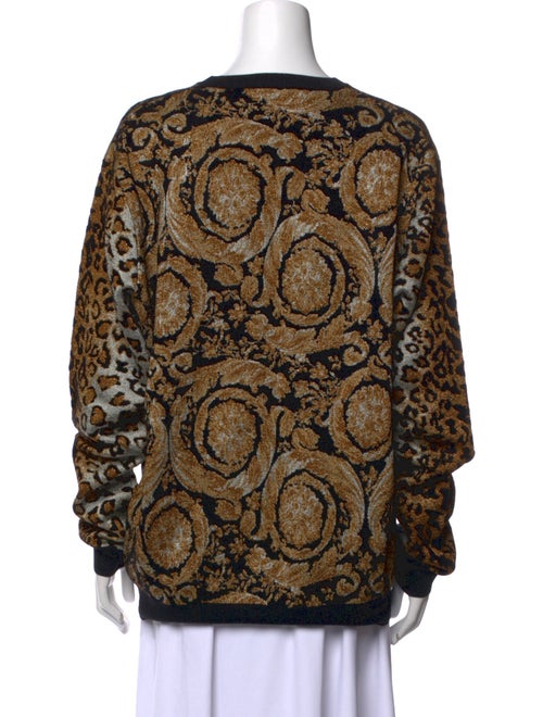 Versace Printed Crew Neck Sweater