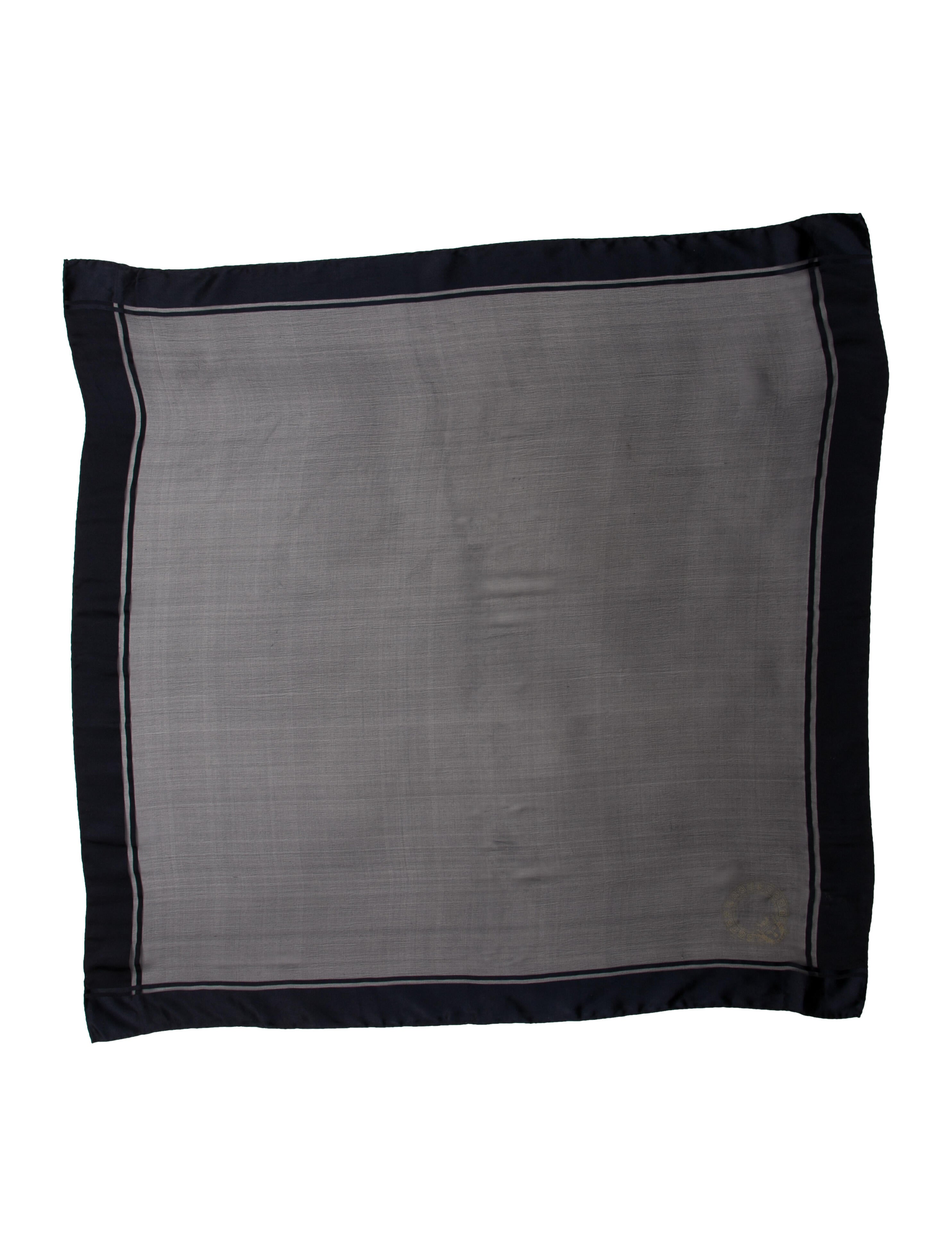 Versace Silk Striped Scarf