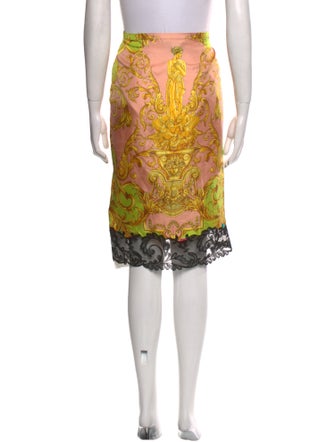 Versace Silk Knee-Length Skirt