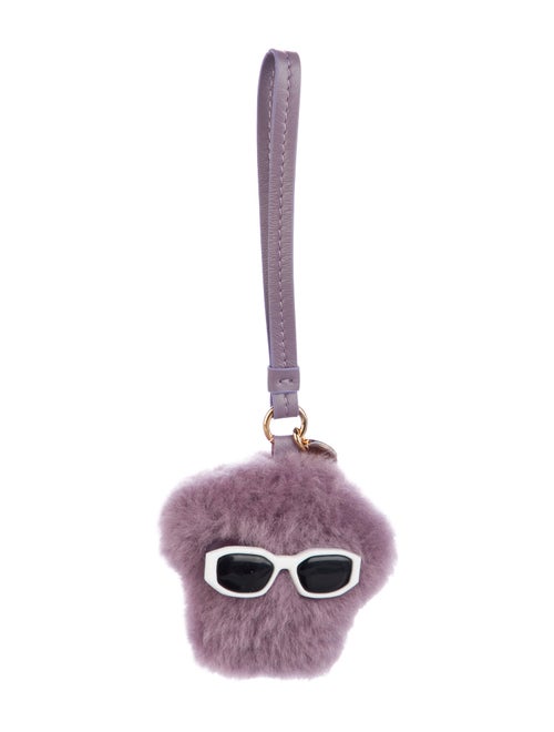 Versace Purple Medusa Fluffy Bag Charm