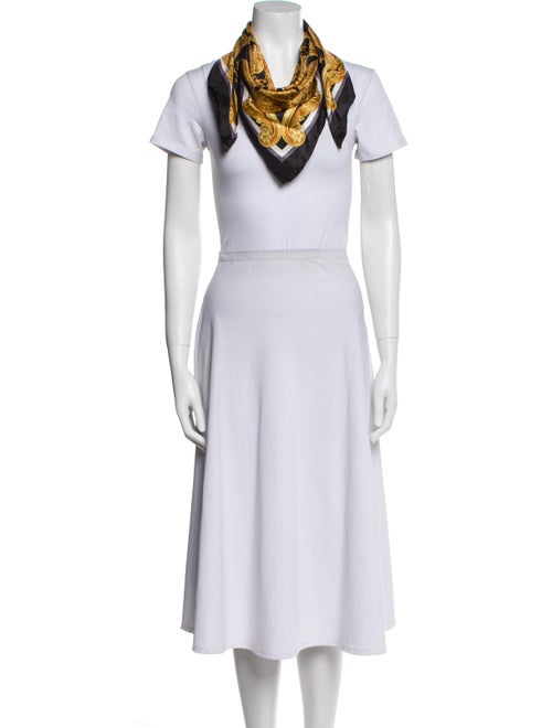 Versace Miami Leopard Silk Scarf