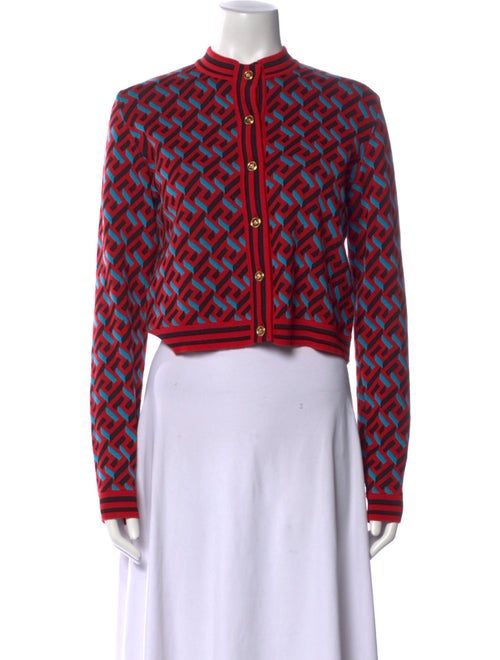 Versace Printed Crew Neck Sweater