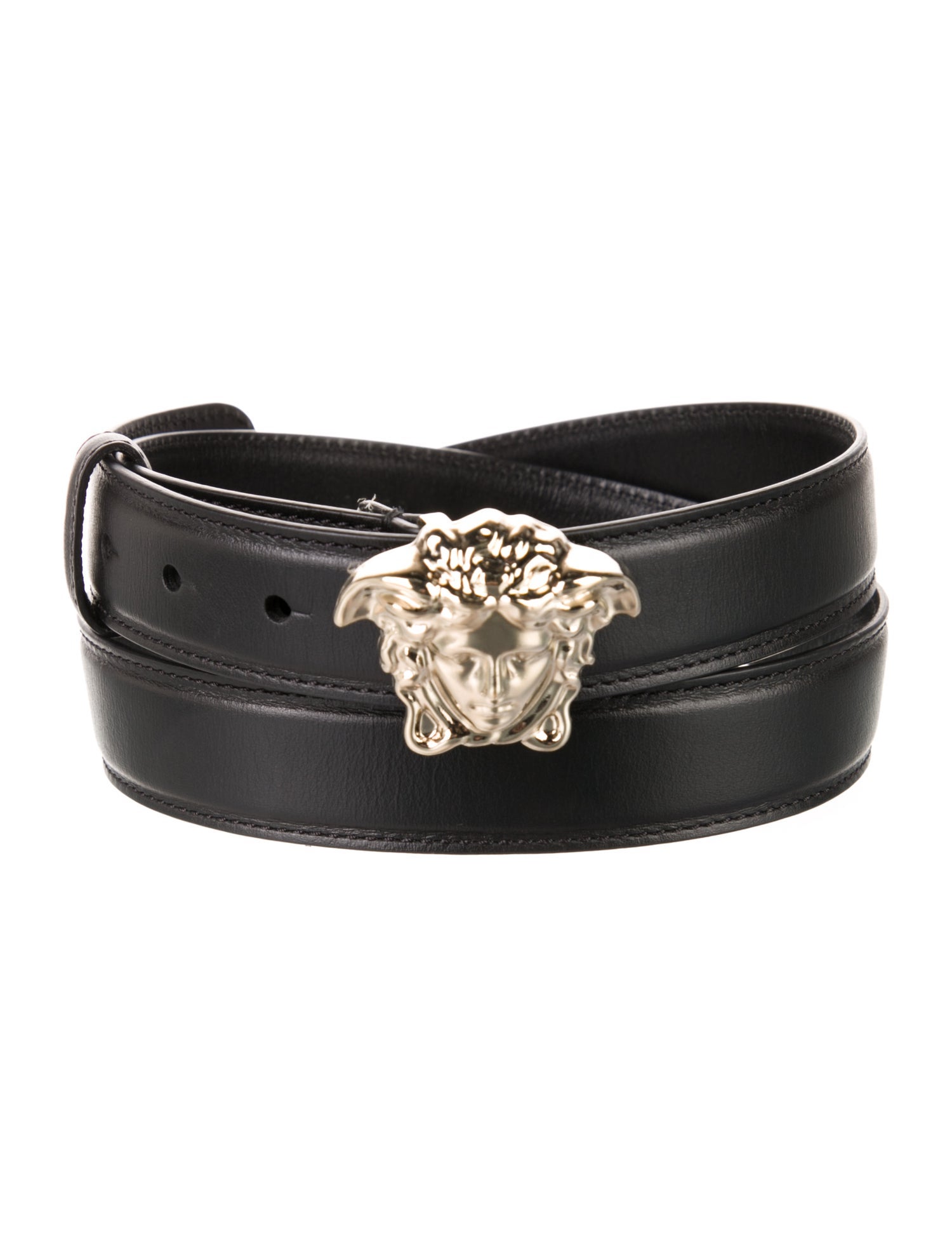 Versace Medusa Insignia Leather Belt