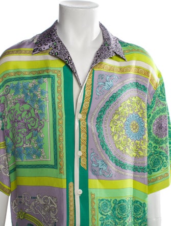 Versace Silk Paisley Print Shirt
