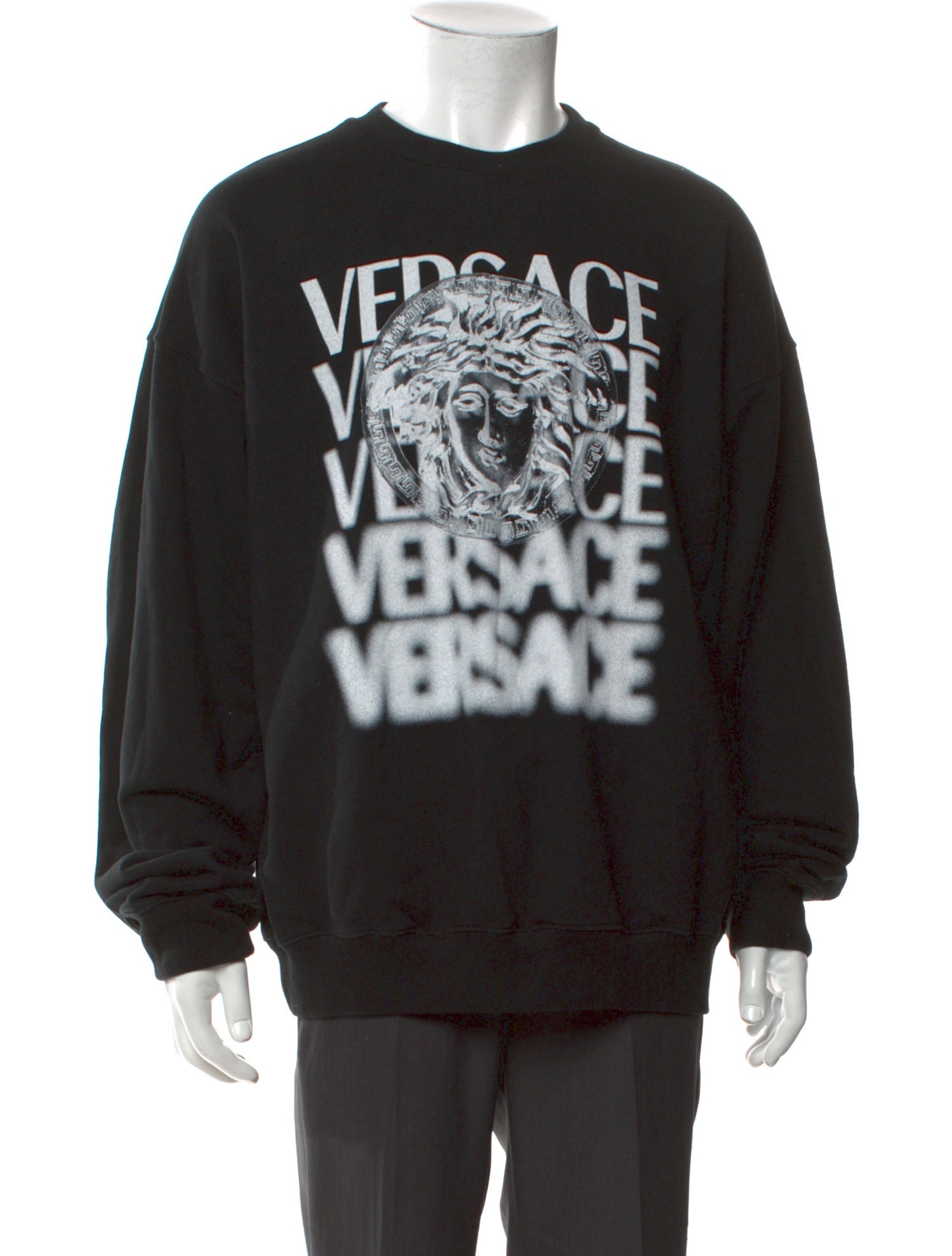 Versace Medusa Insignia Crew Neck Sweatshirt