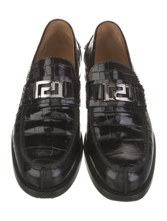 Versace Crocodile Loafers