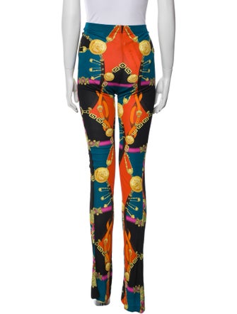 Versace Printed Straight Leg Pants