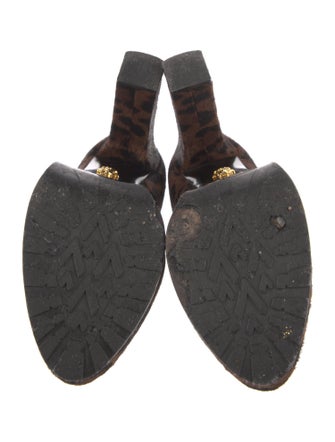 Versace Medusa Insignia Ponyhair Pumps