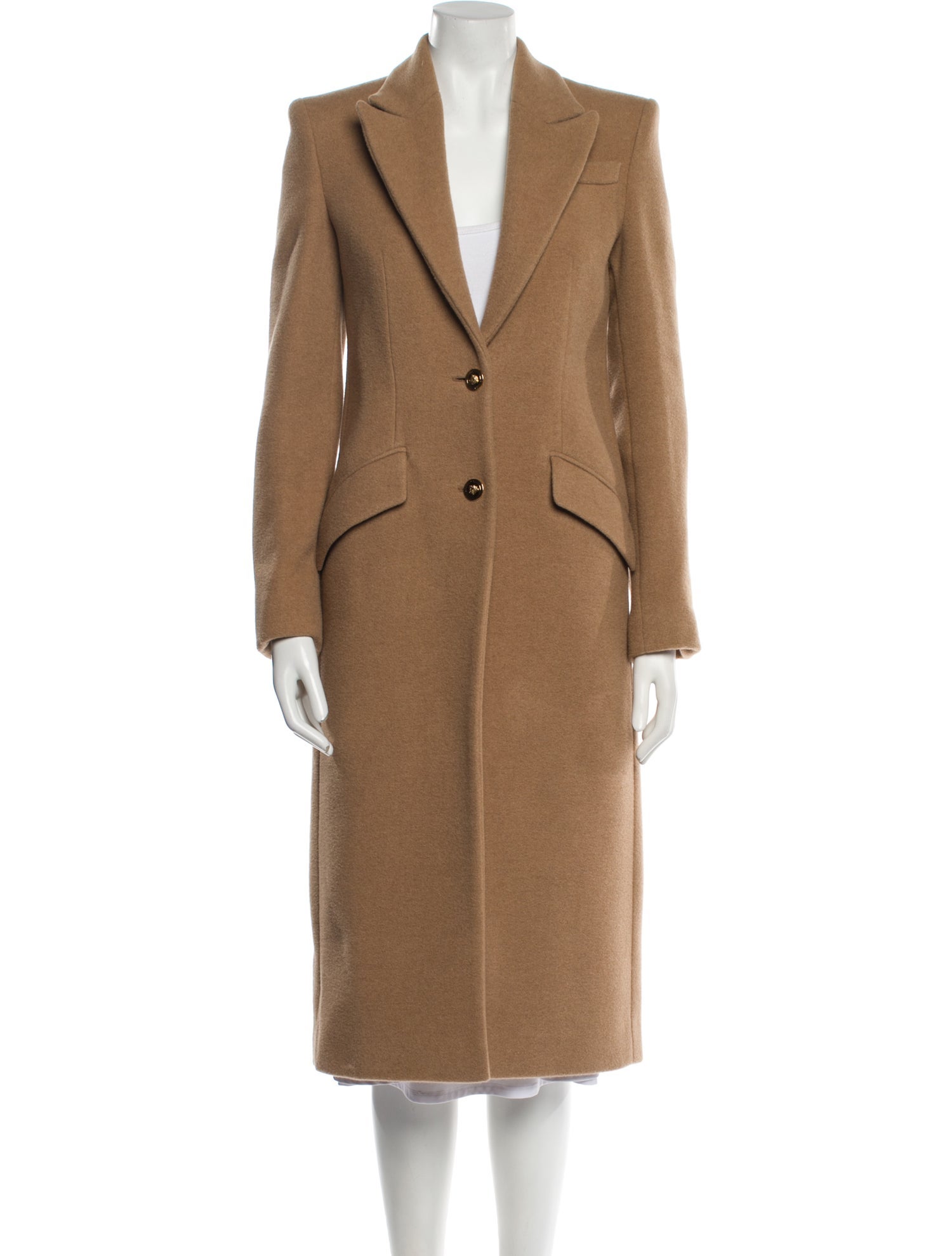 Versace Camel Hair Peacoat