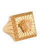 Versace Medusa Square Raised Cocktail Ring