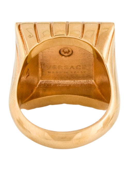 Versace Medusa Square Raised Cocktail Ring