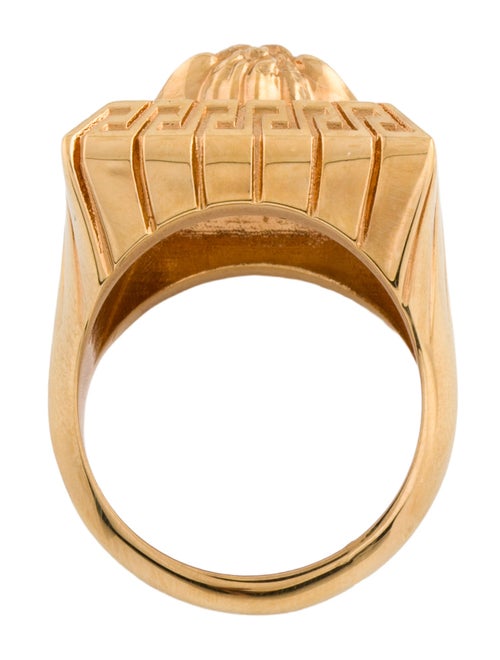 Versace Medusa Square Raised Cocktail Ring