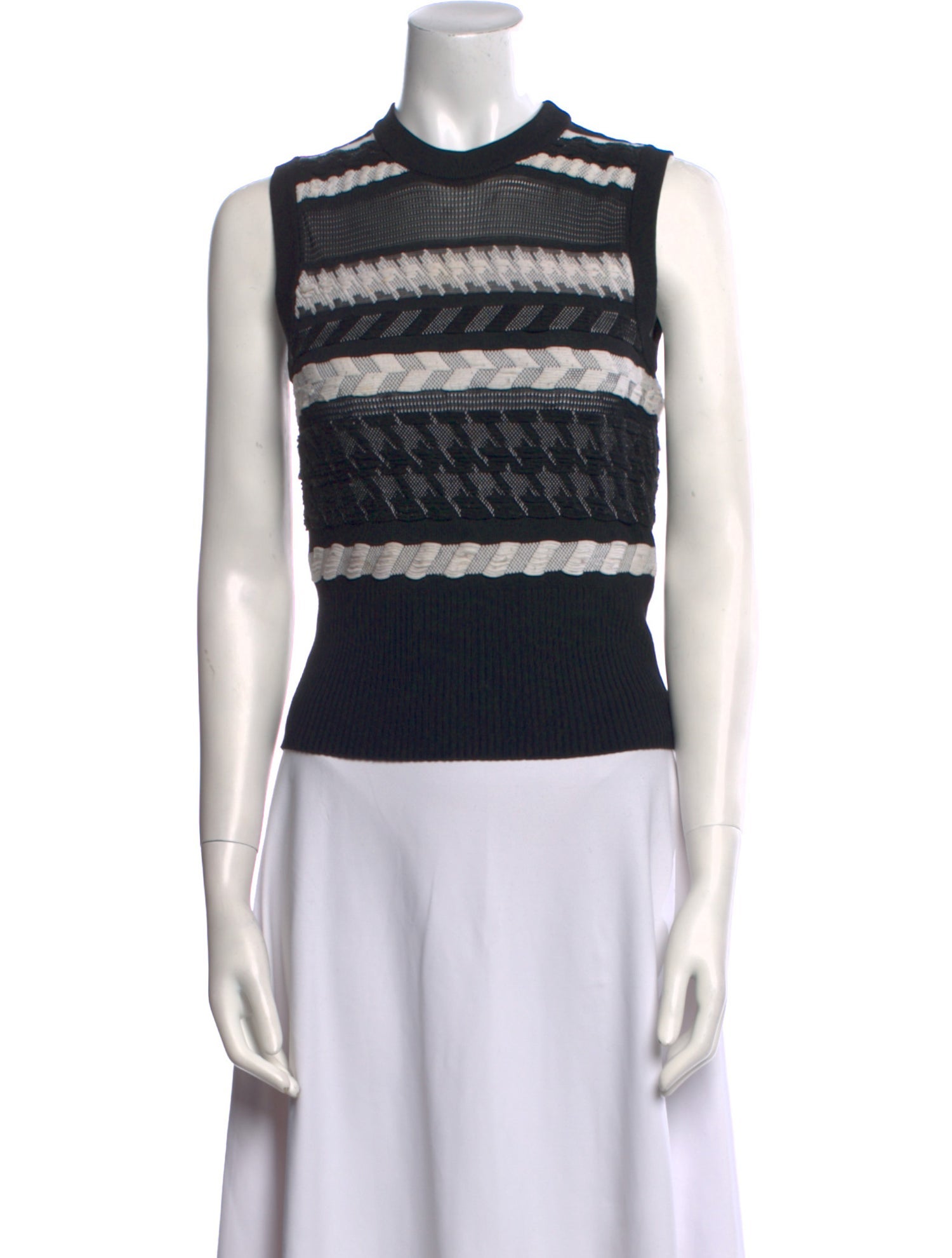 Versace Striped Crew Neck Sweater