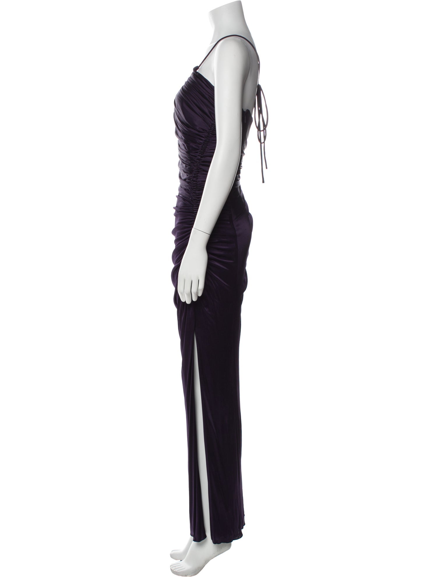 Versace One-Shoulder Midi Length Dress