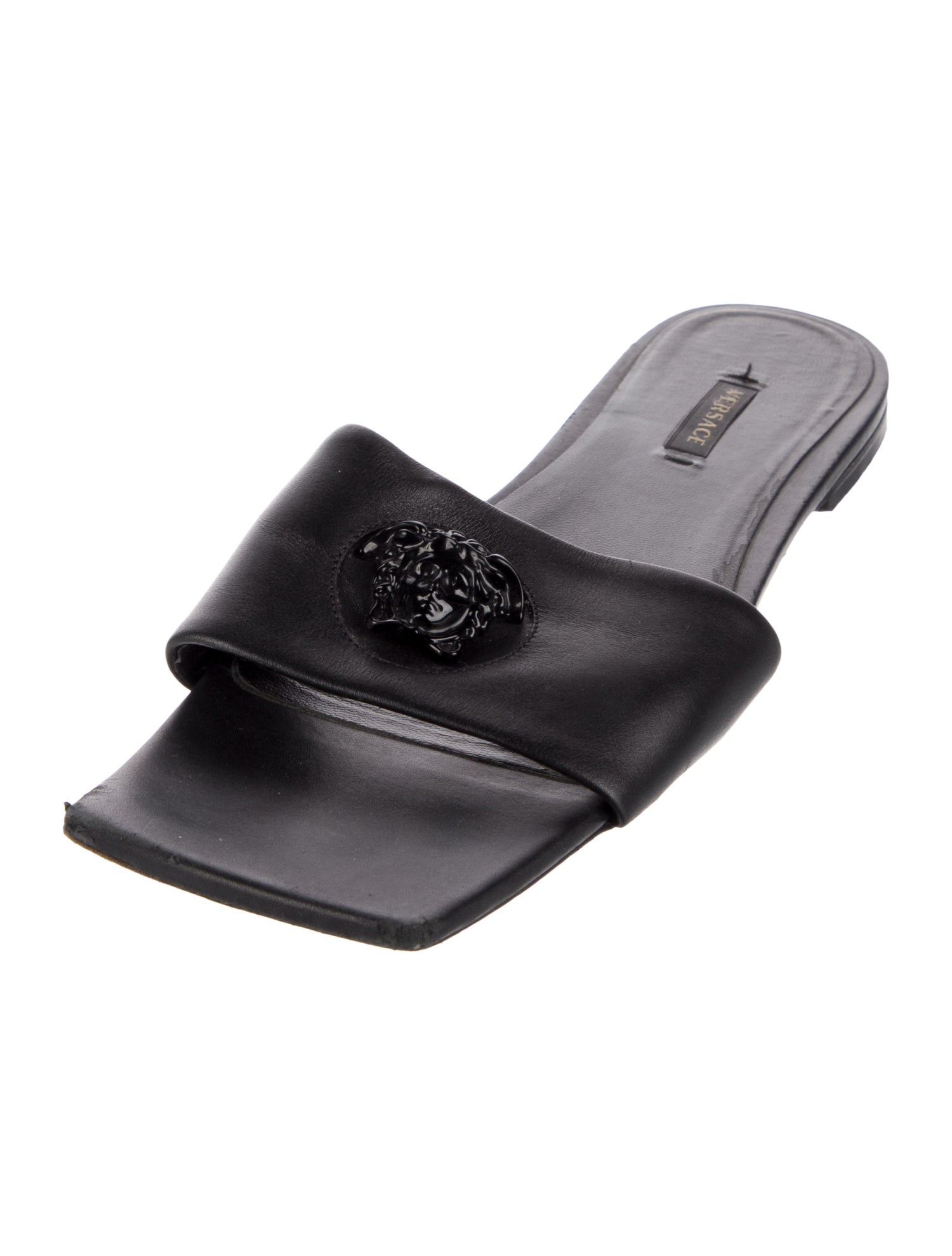 Versace Leather Slides