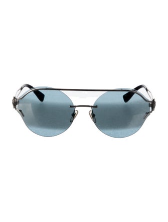 Versace Aviator Mirrored Sunglasses