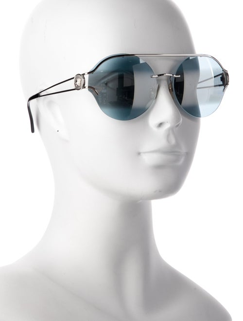 Versace Aviator Mirrored Sunglasses