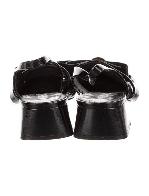 Versace Patent Leather Slingback Flats