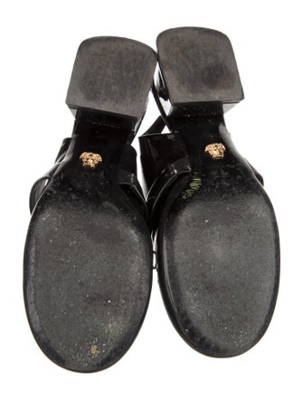 Versace Patent Leather Slingback Flats