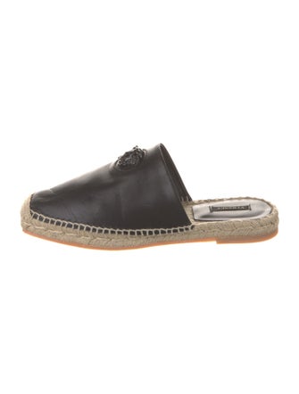 Versace Medusa Insignia Leather Mules