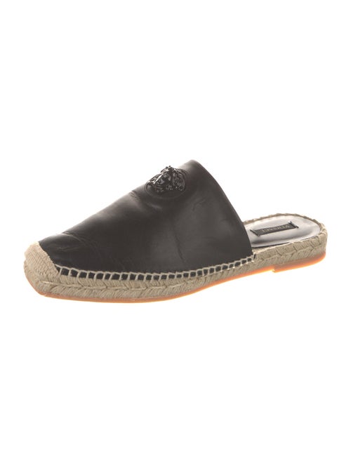 Versace Medusa Insignia Leather Mules