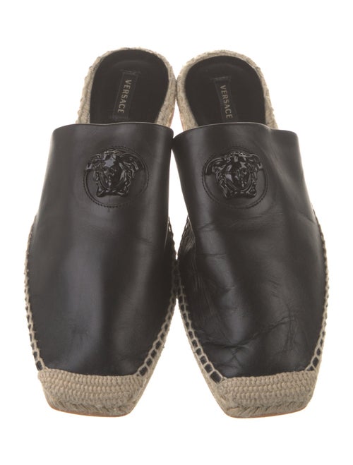 Versace Medusa Insignia Leather Mules