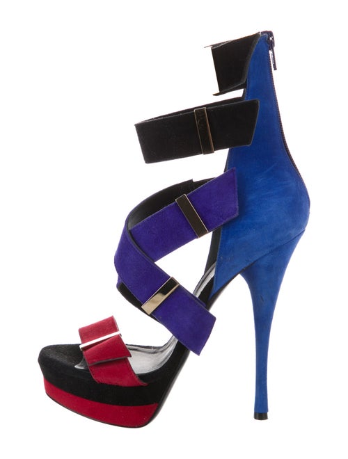 Versace Suede Gladiator Sandals