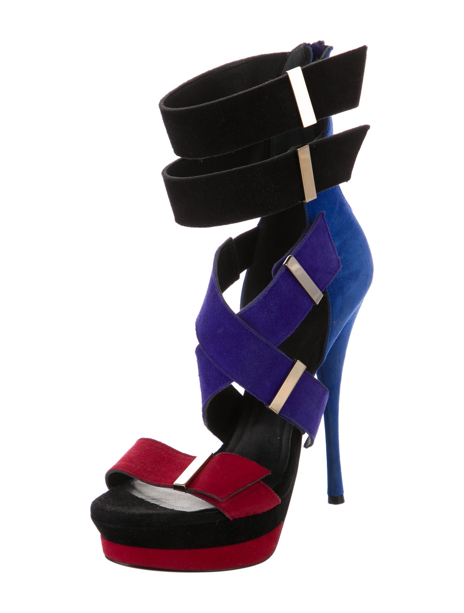 Versace Suede Gladiator Sandals