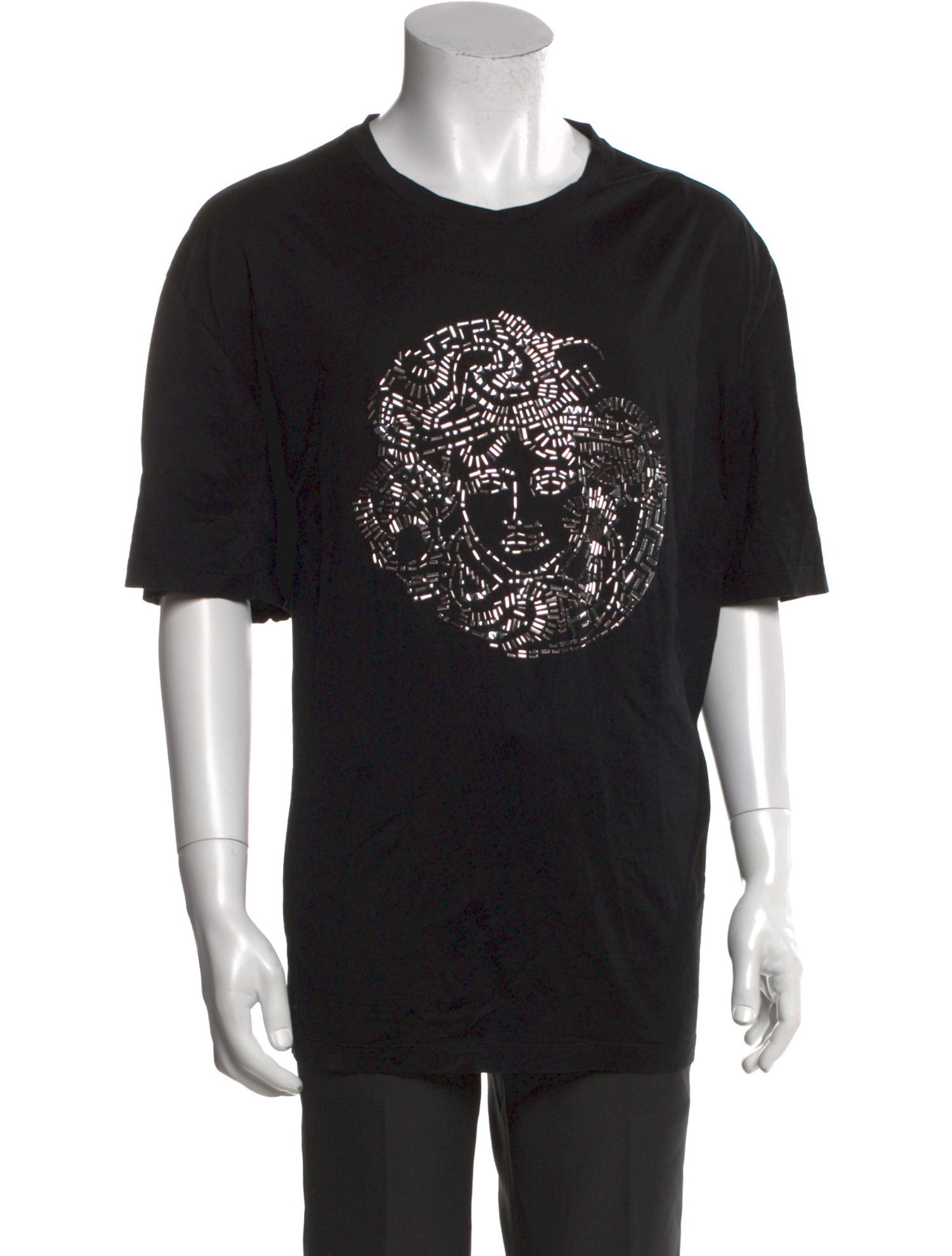 Versace Printed Crew Neck T-Shirt