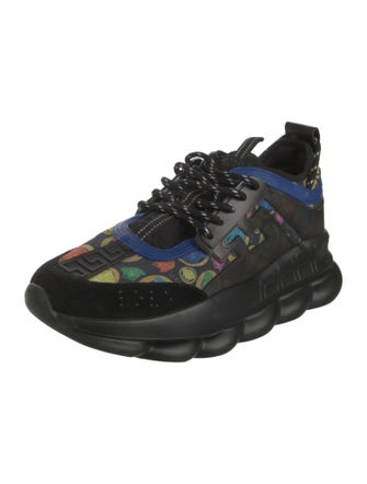 Versace Leather Printed Chunky Sneakers