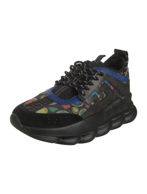 Versace Leather Printed Chunky Sneakers
