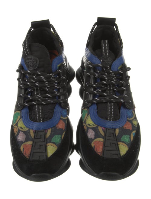 Versace Leather Printed Chunky Sneakers