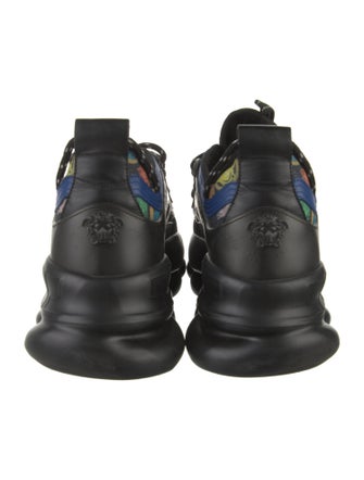 Versace Leather Printed Chunky Sneakers