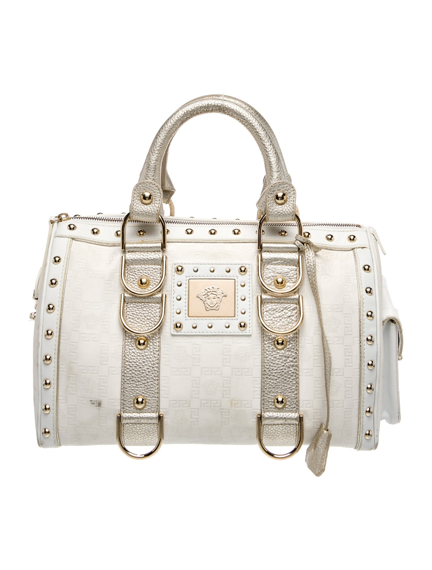 Versace Leather Top Handle Bag