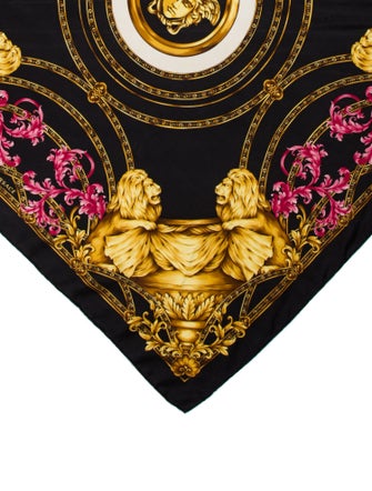 Versace Miami Leopard Silk Scarf