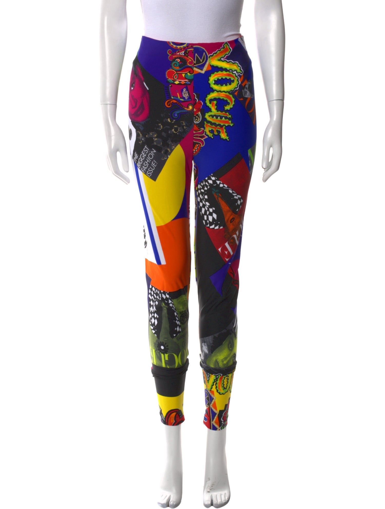 Versace Printed Skinny Leg Pants