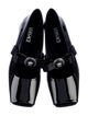 Versace Medusa Insignia Patent Leather Mary Jane Flats