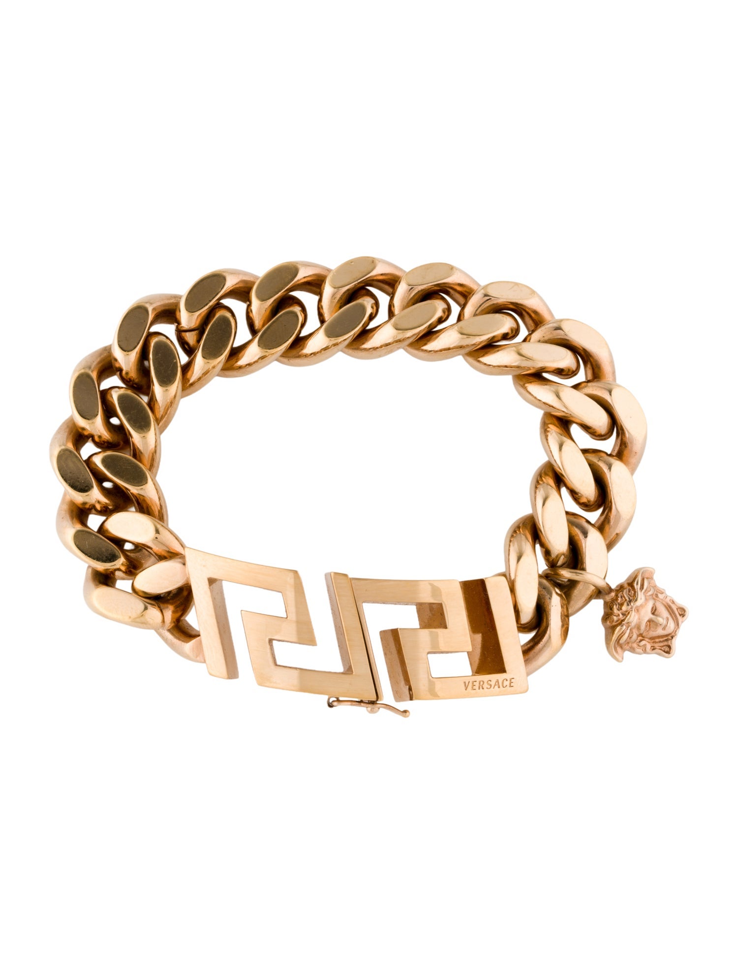 Versace La Greca Chain Link Bracelet
