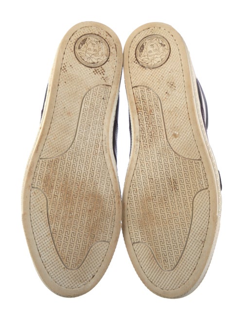 Versace Leather Colorblock Pattern Sneakers