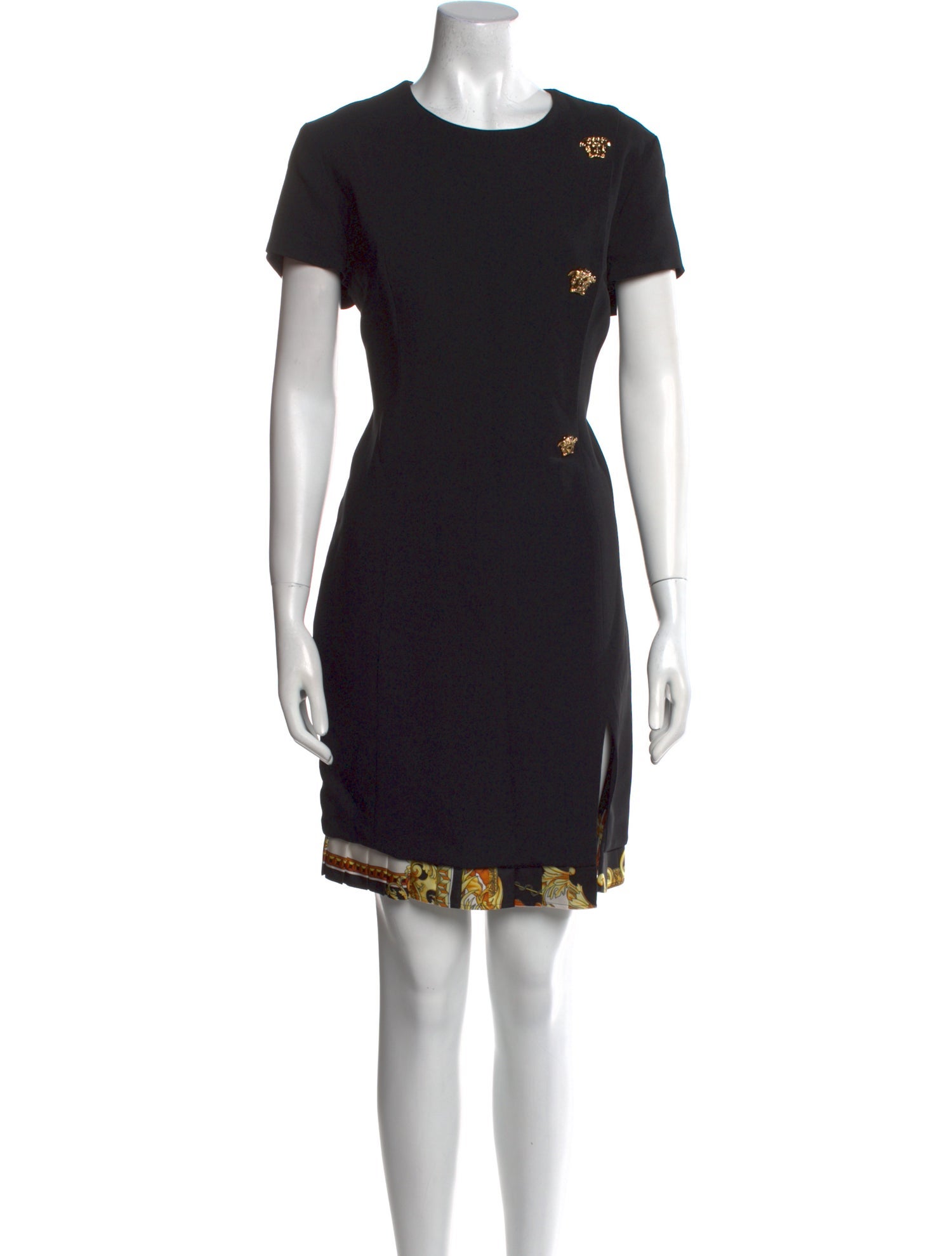 Versace Crew Neck Knee-Length Dress