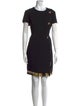 Versace Crew Neck Knee-Length Dress