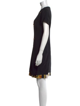Versace Crew Neck Knee-Length Dress