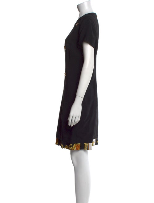 Versace Crew Neck Knee-Length Dress