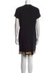 Versace Crew Neck Knee-Length Dress